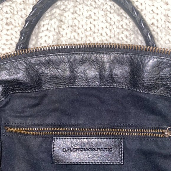 Balenciaga Motocross Bowling Bag in Black - Picture 4 of 12